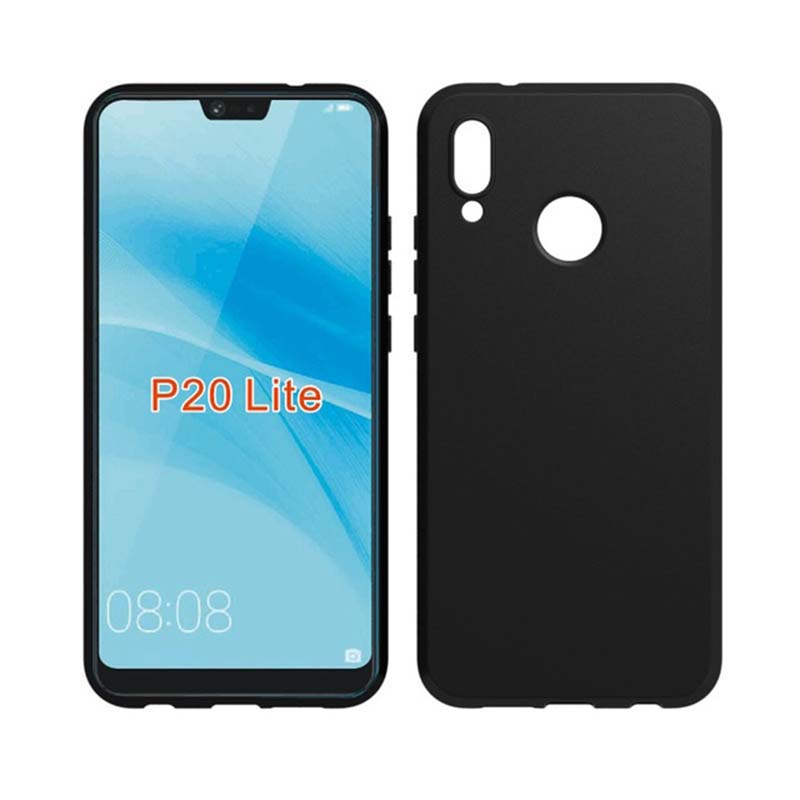 mobiletech-huawei-p20-LITE-silicon-cover-black